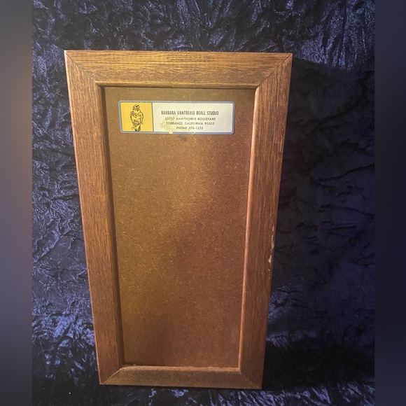 Barbara Vantrease Beall Studio Art Deco Style Tile Wall Art-Asparagus Signed - Picture 3 of 5